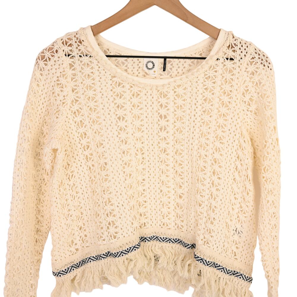 Anthropologie Crochet Fringe Top, Festival Season - Picture 2 of 6